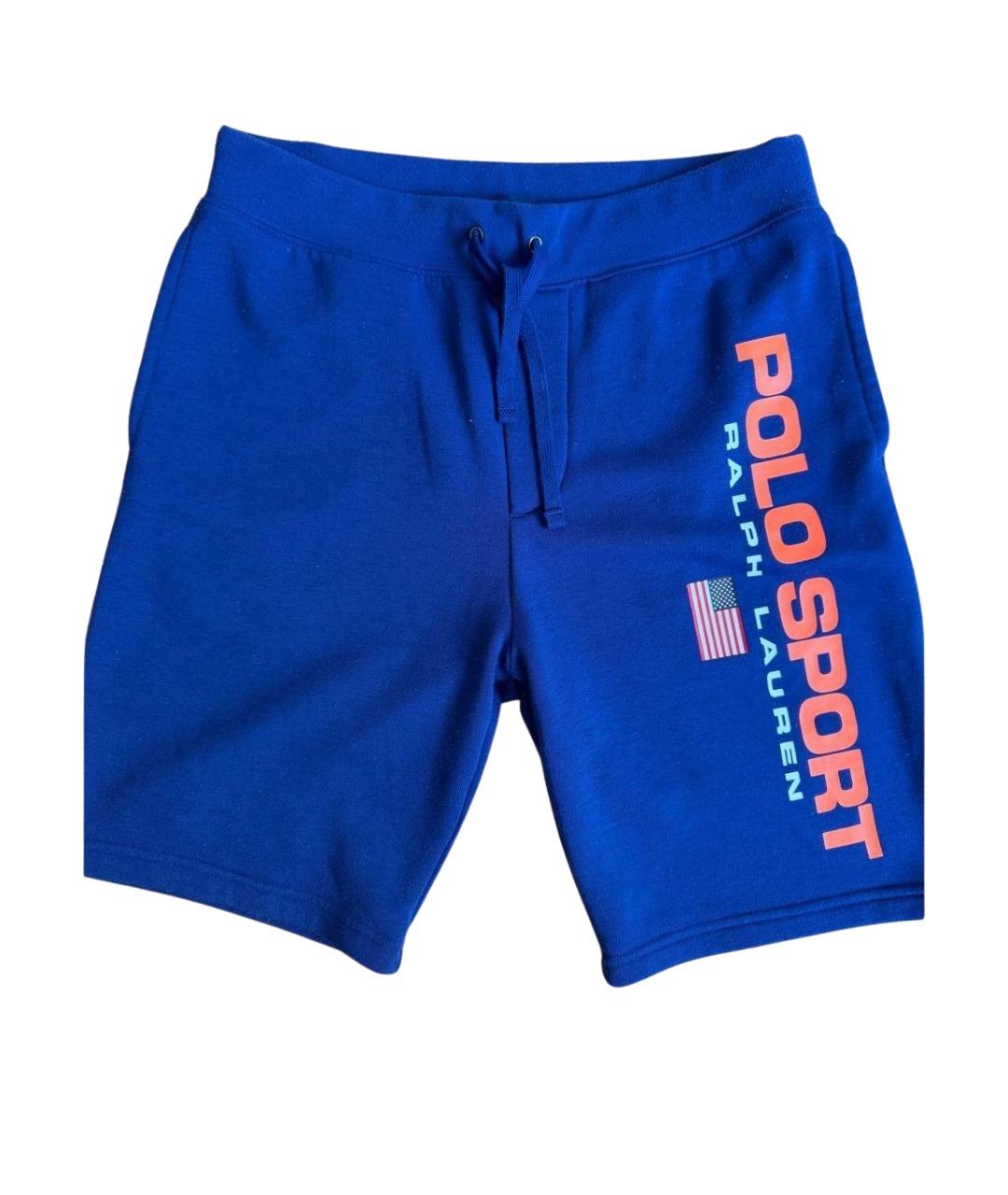 POLO RALPH LAUREN Синие полиэстеровые шорты, фото 1