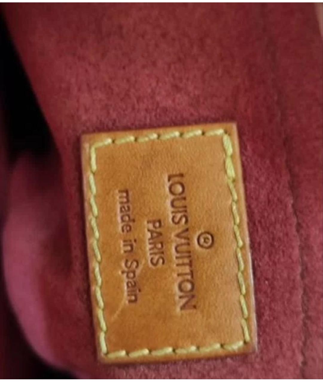 LOUIS VUITTON Белая кожаная сумка с короткими ручками, фото 6