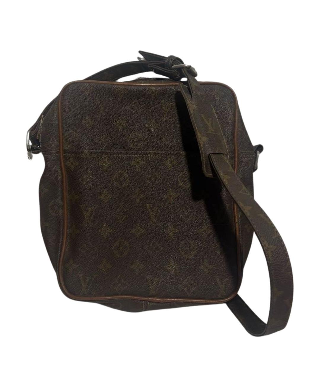 LOUIS VUITTON Коричневая кожаная сумка через плечо, фото 1