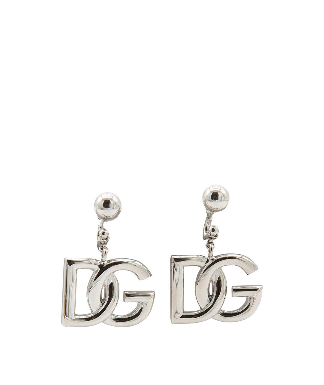 DOLCE&GABBANA Серебряные металлические серьги, фото 1