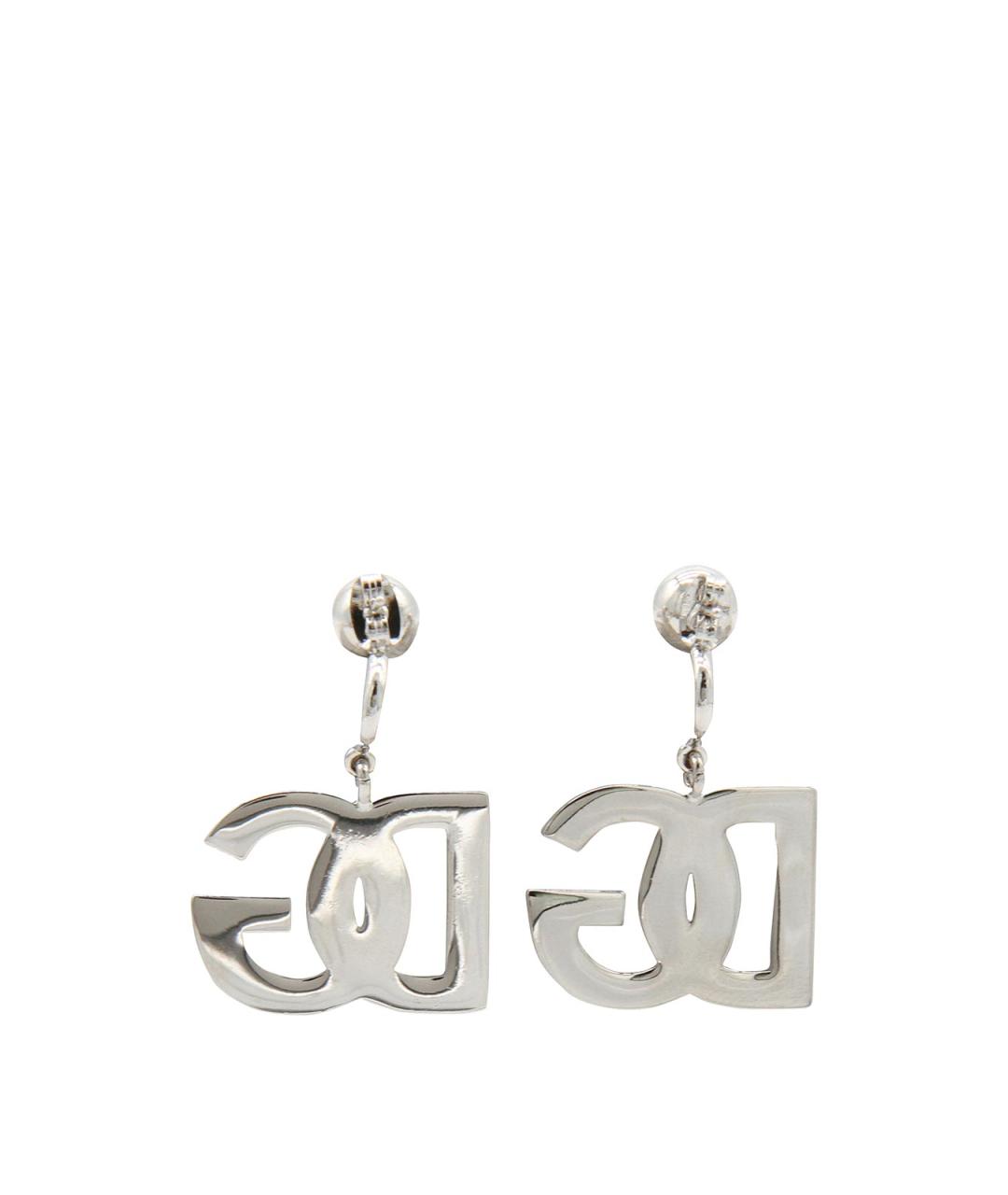 DOLCE&GABBANA Серебряные металлические серьги, фото 2
