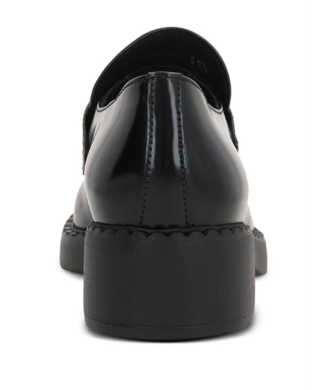 PRADA Черные кожаные лоферы, фото 3