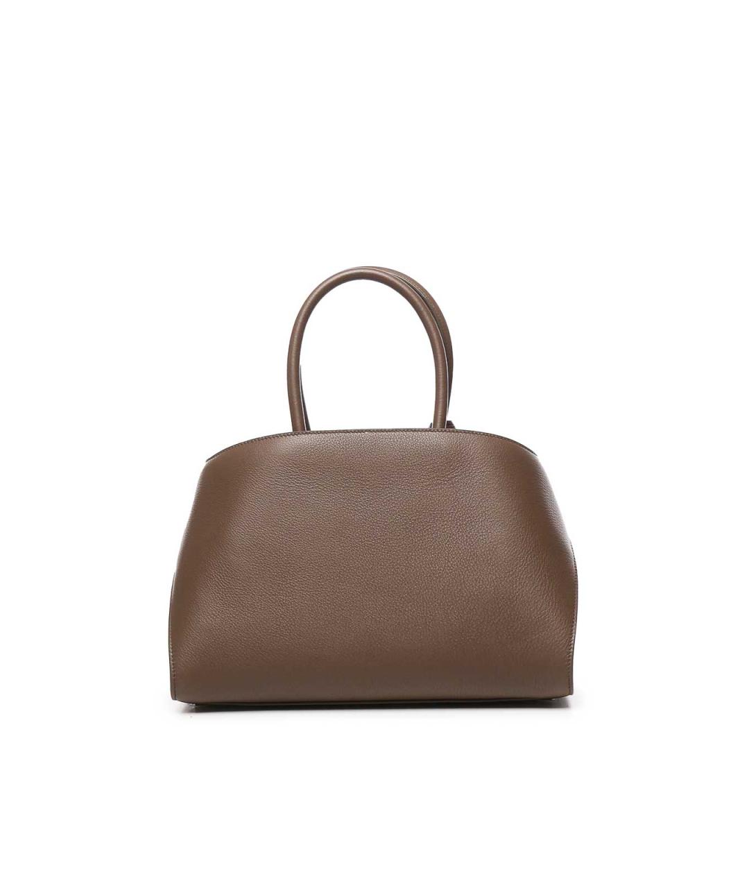 FERRAGAMO Коричневая кожаная сумка тоут, фото 2