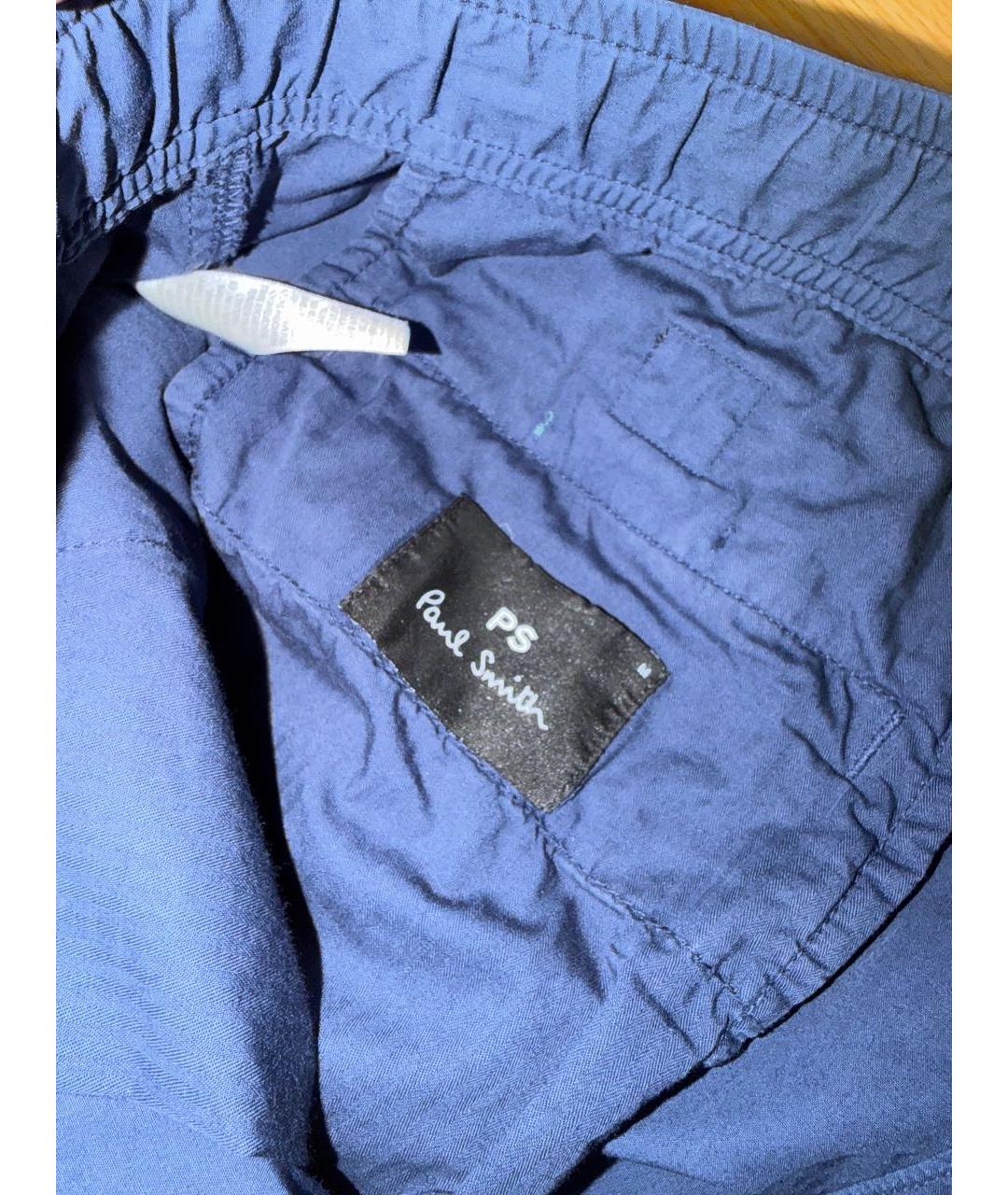 PS BY PAUL SMITH Темно-синие хлопковые повседневные брюки, фото 3
