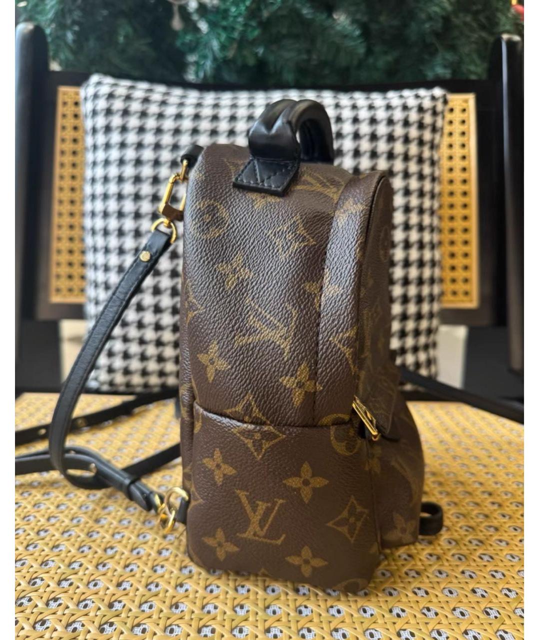 LOUIS VUITTON Коричневый рюкзак, фото 4