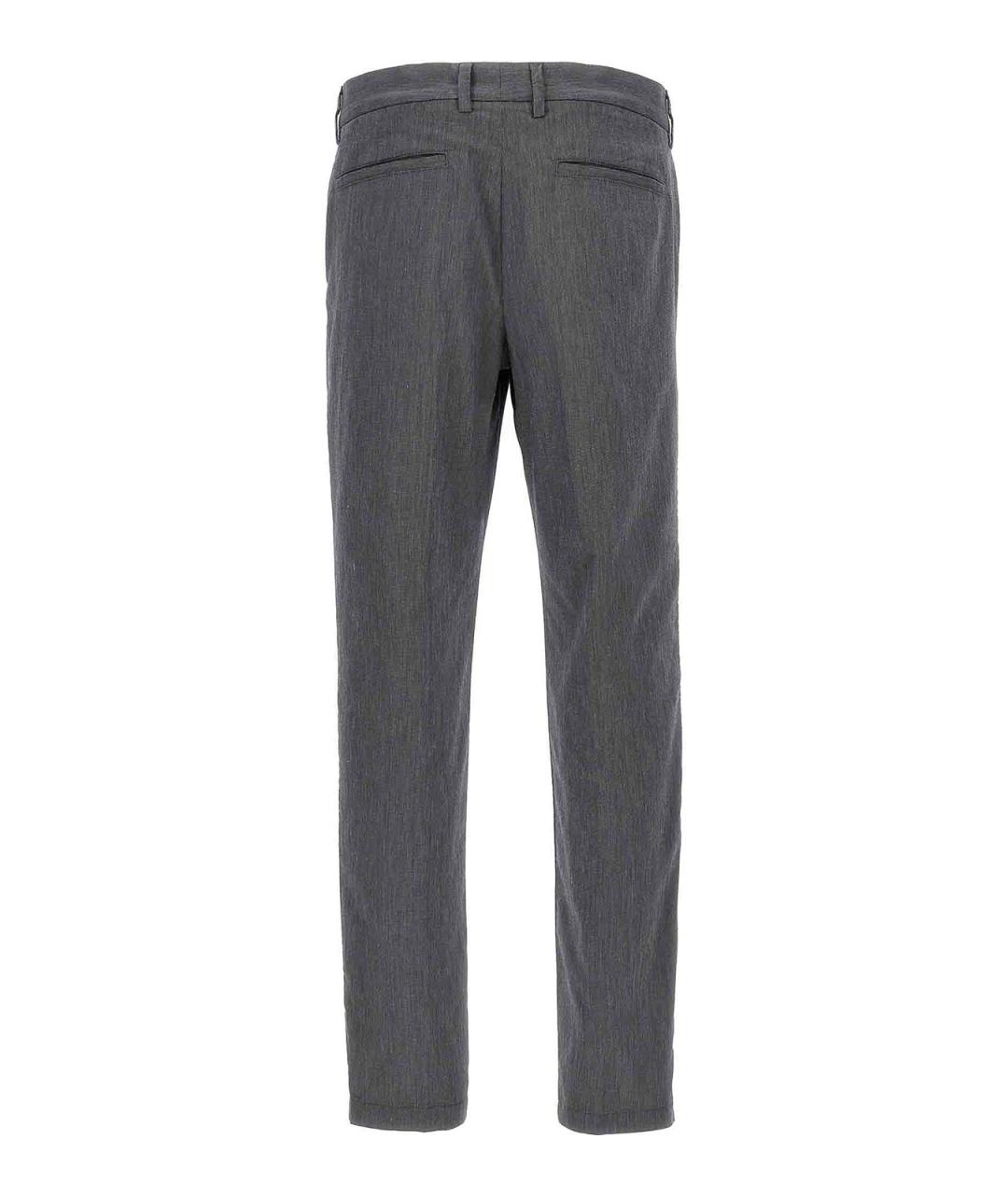 HUGO BOSS Синие хлопковые повседневные брюки, фото 2