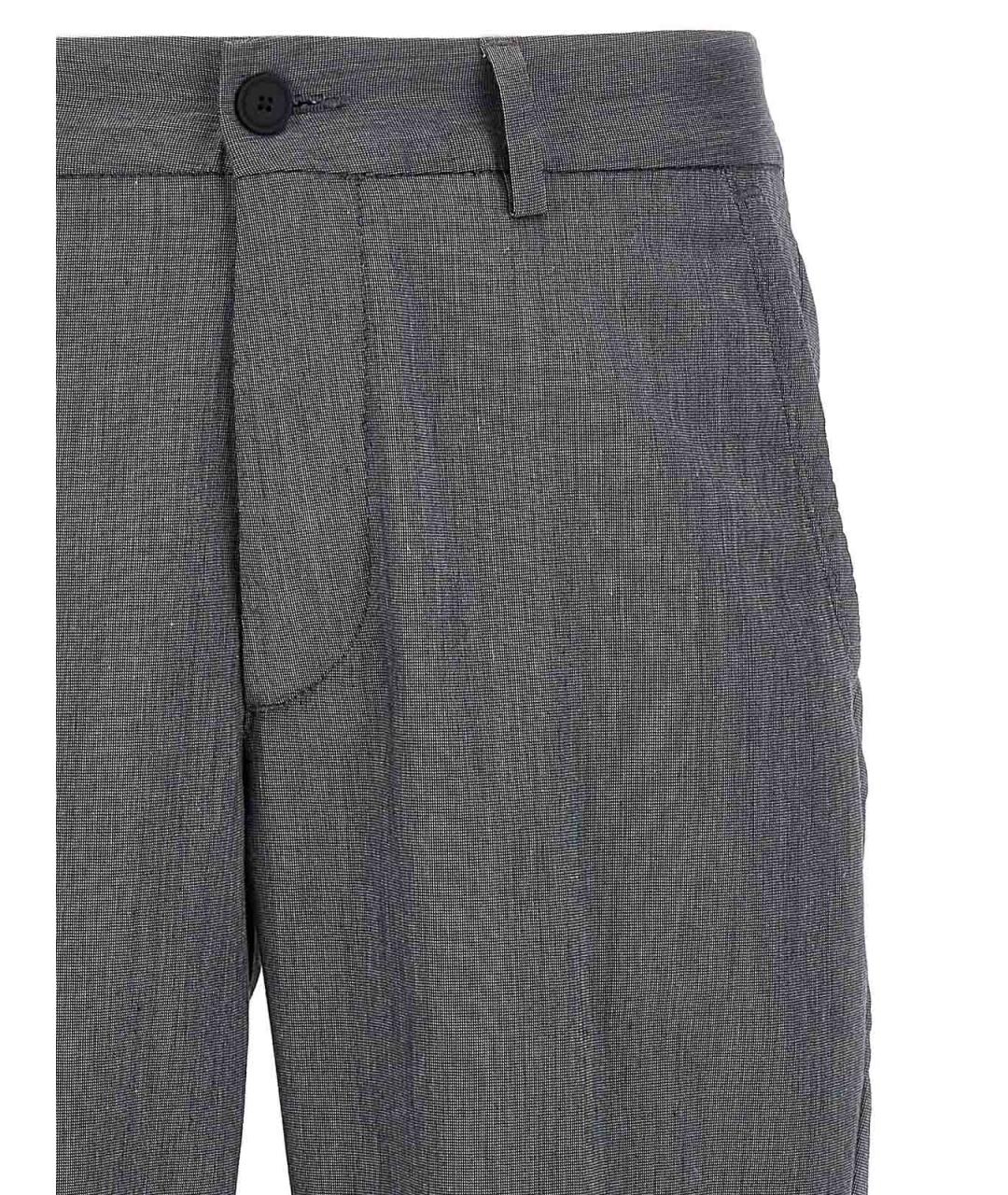 HUGO BOSS Синие хлопковые повседневные брюки, фото 3