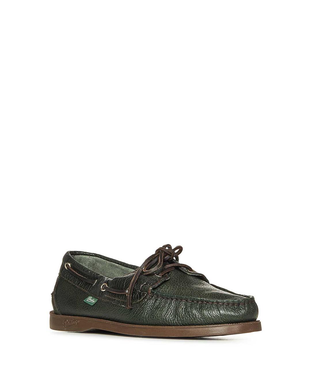 PARABOOT Зеленые кожаные туфли, фото 2