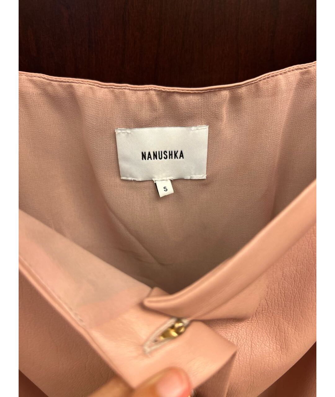 NANUSHKA Розовая полиэстеровая рубашка, фото 3