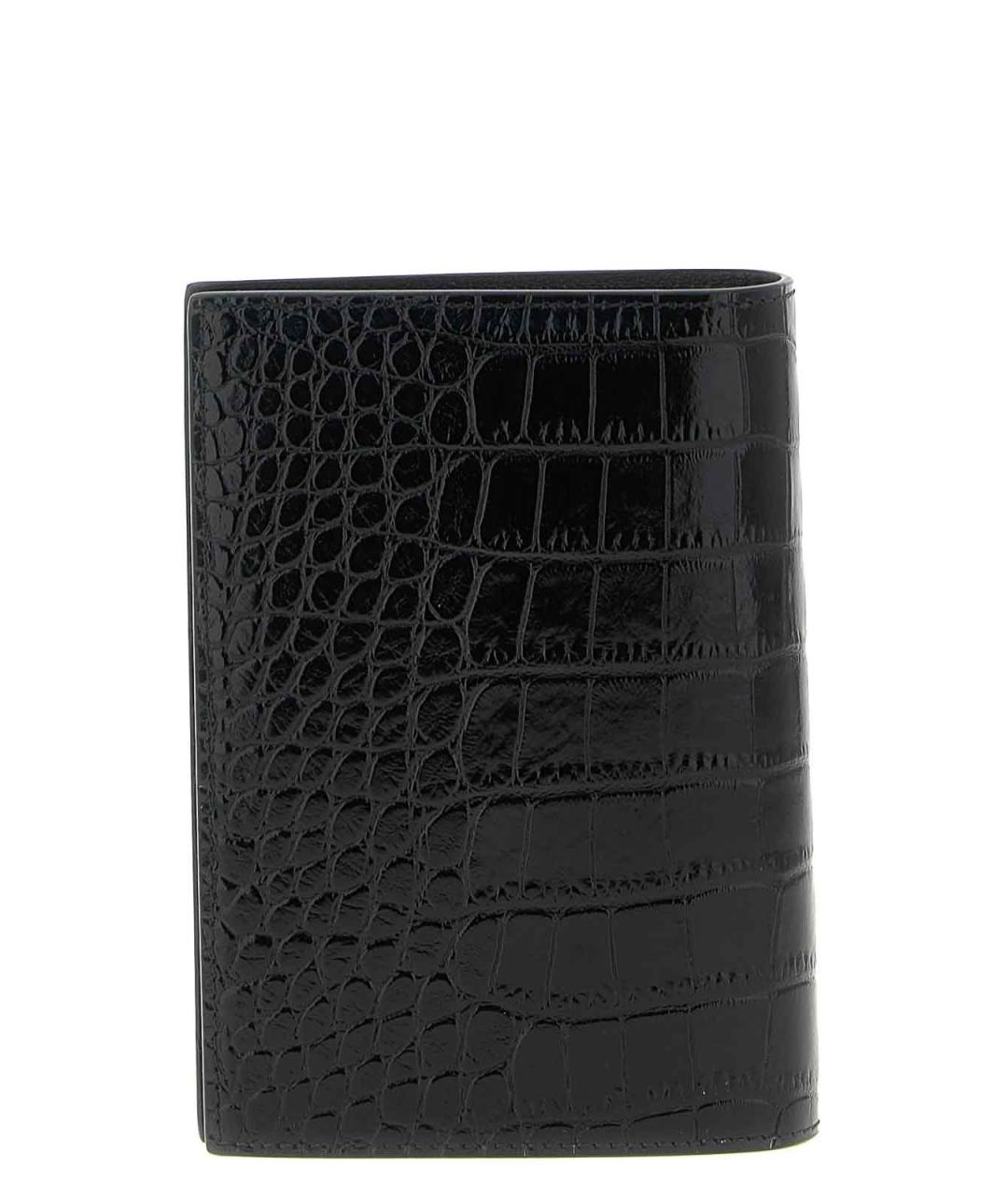 TOM FORD Черный кожаный кошелек, фото 2
