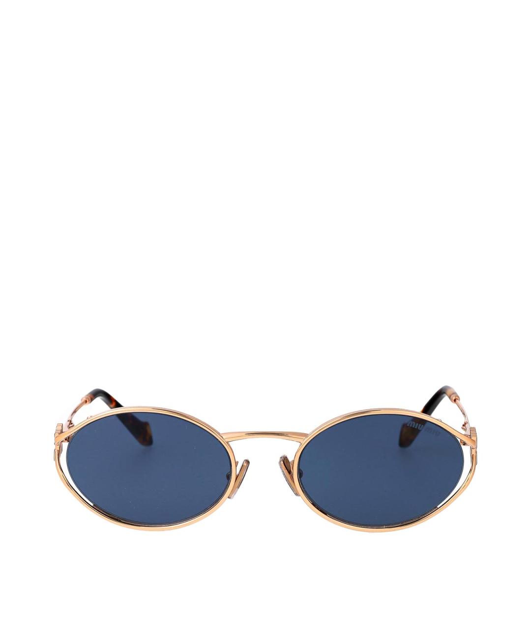 MIU MIU Розовые металлические солнцезащитные очки, фото 1