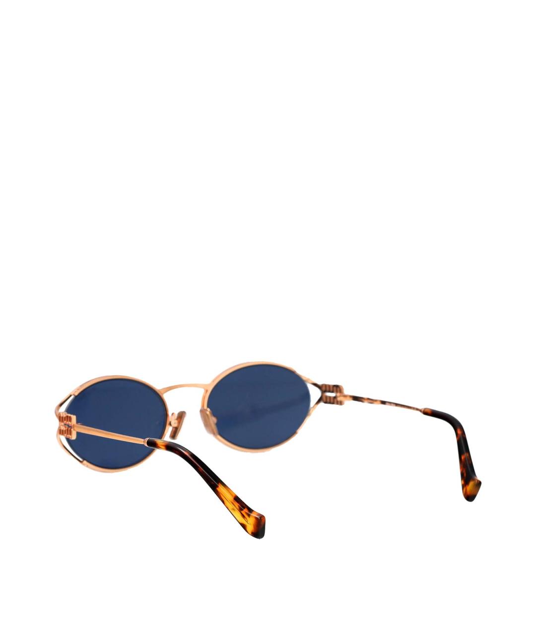 MIU MIU Розовые металлические солнцезащитные очки, фото 4