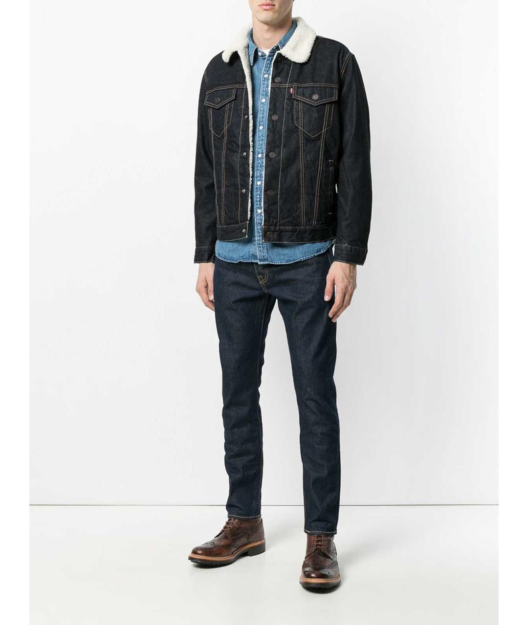 LEVI'S Синяя хлопковая куртка, фото 2