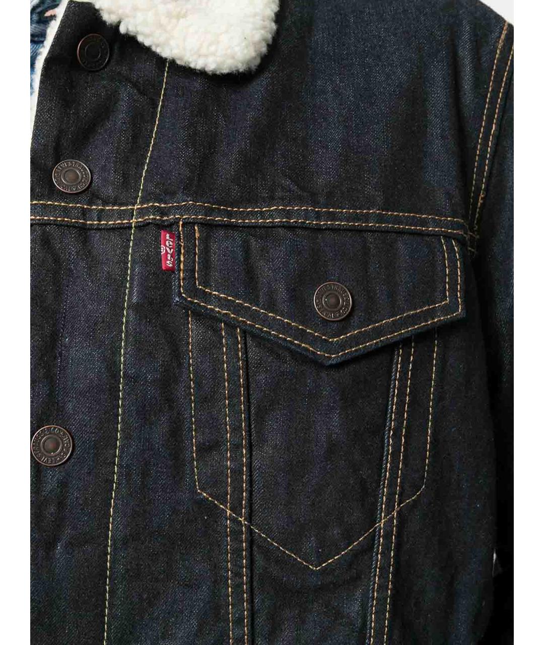 LEVI'S Синяя хлопковая куртка, фото 5