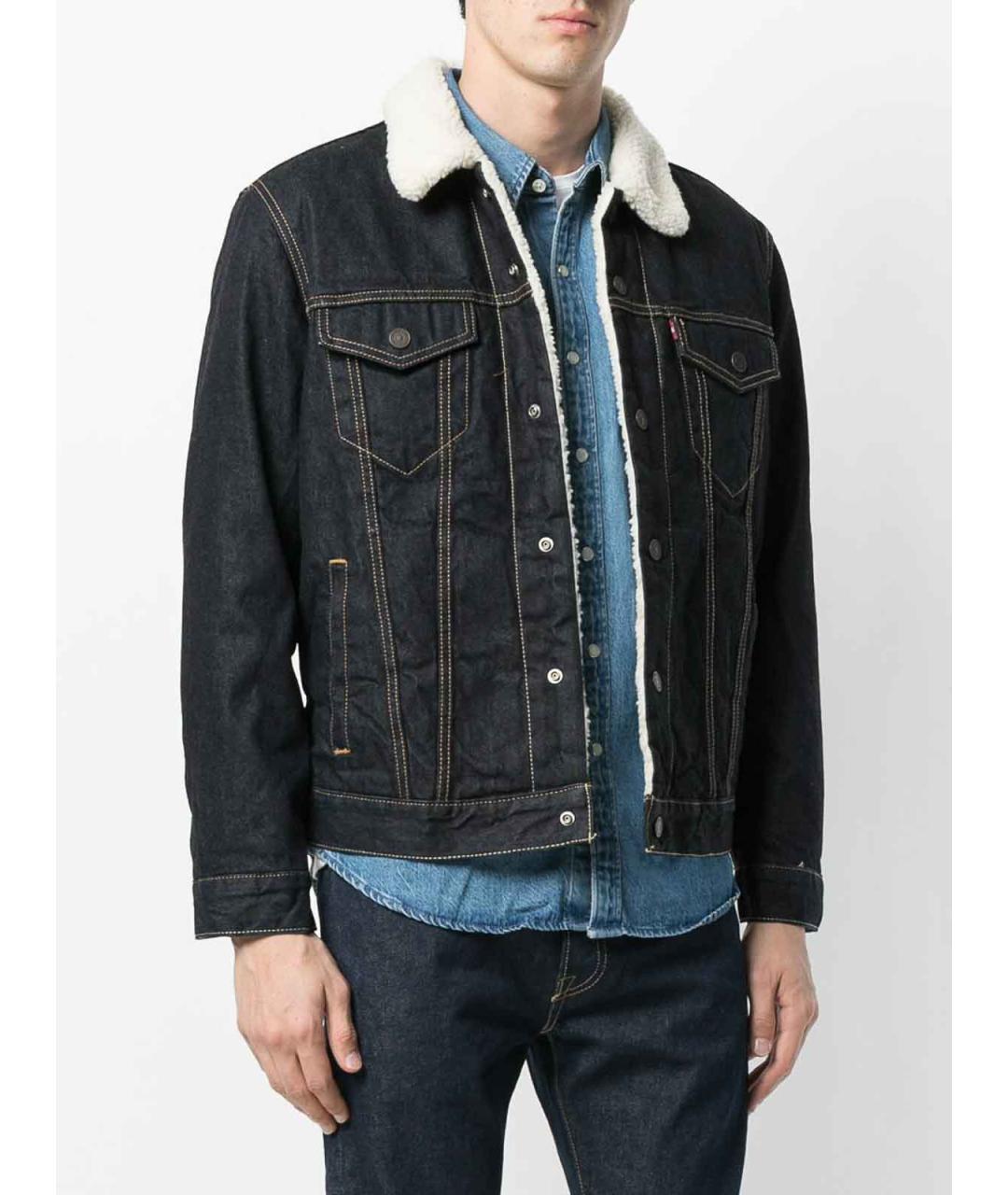 LEVI'S Синяя хлопковая куртка, фото 3
