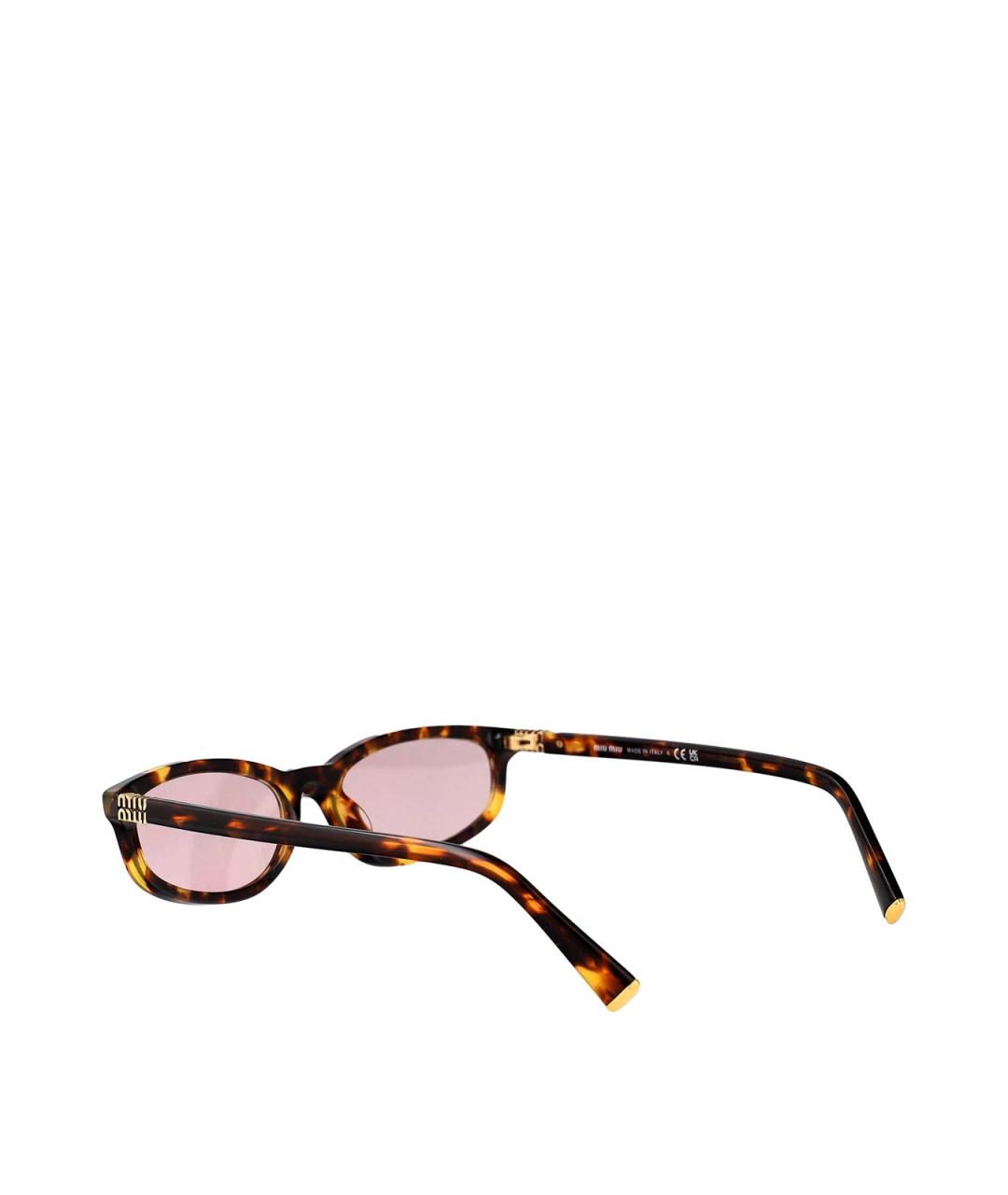MIU MIU Коричневые солнцезащитные очки, фото 4