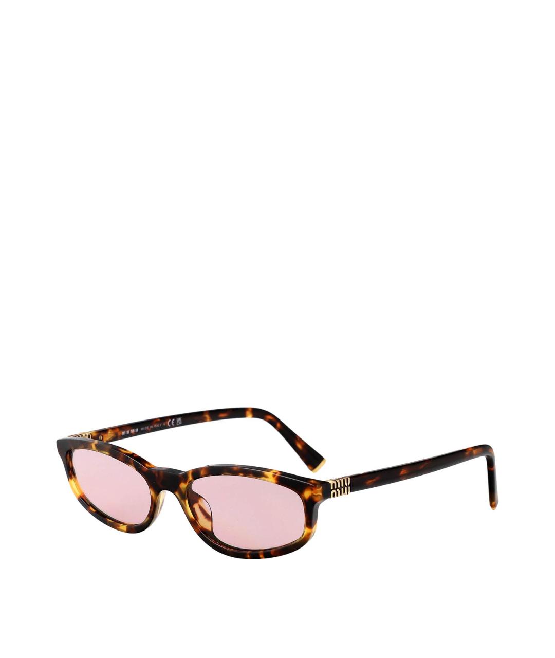 MIU MIU Коричневые солнцезащитные очки, фото 2