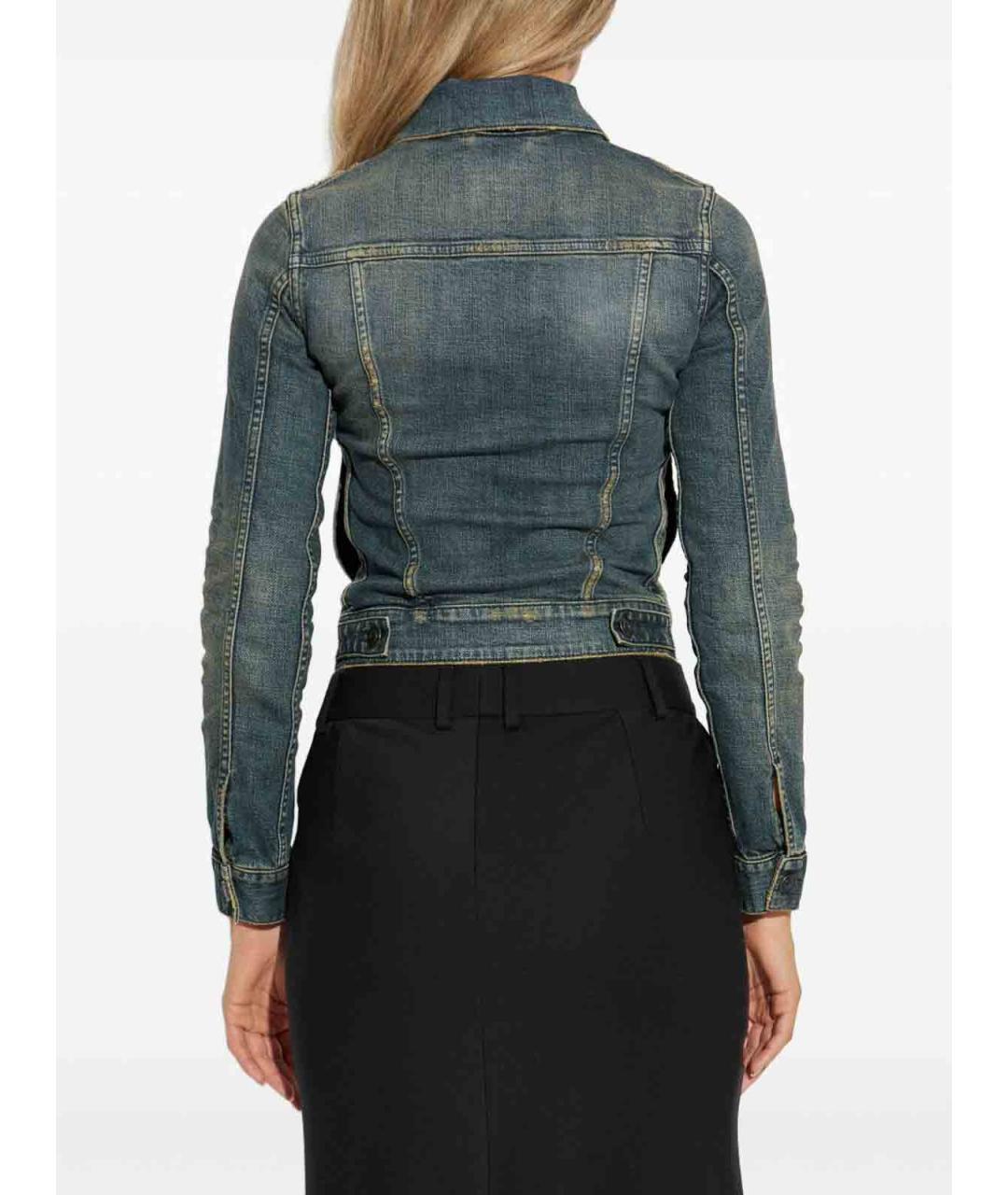 BALENCIAGA Синяя хлопковая куртка, фото 5