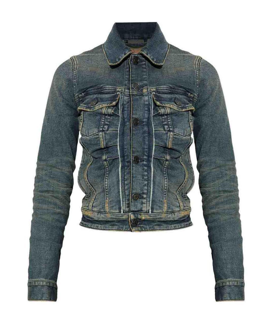 BALENCIAGA Синяя хлопковая куртка, фото 1
