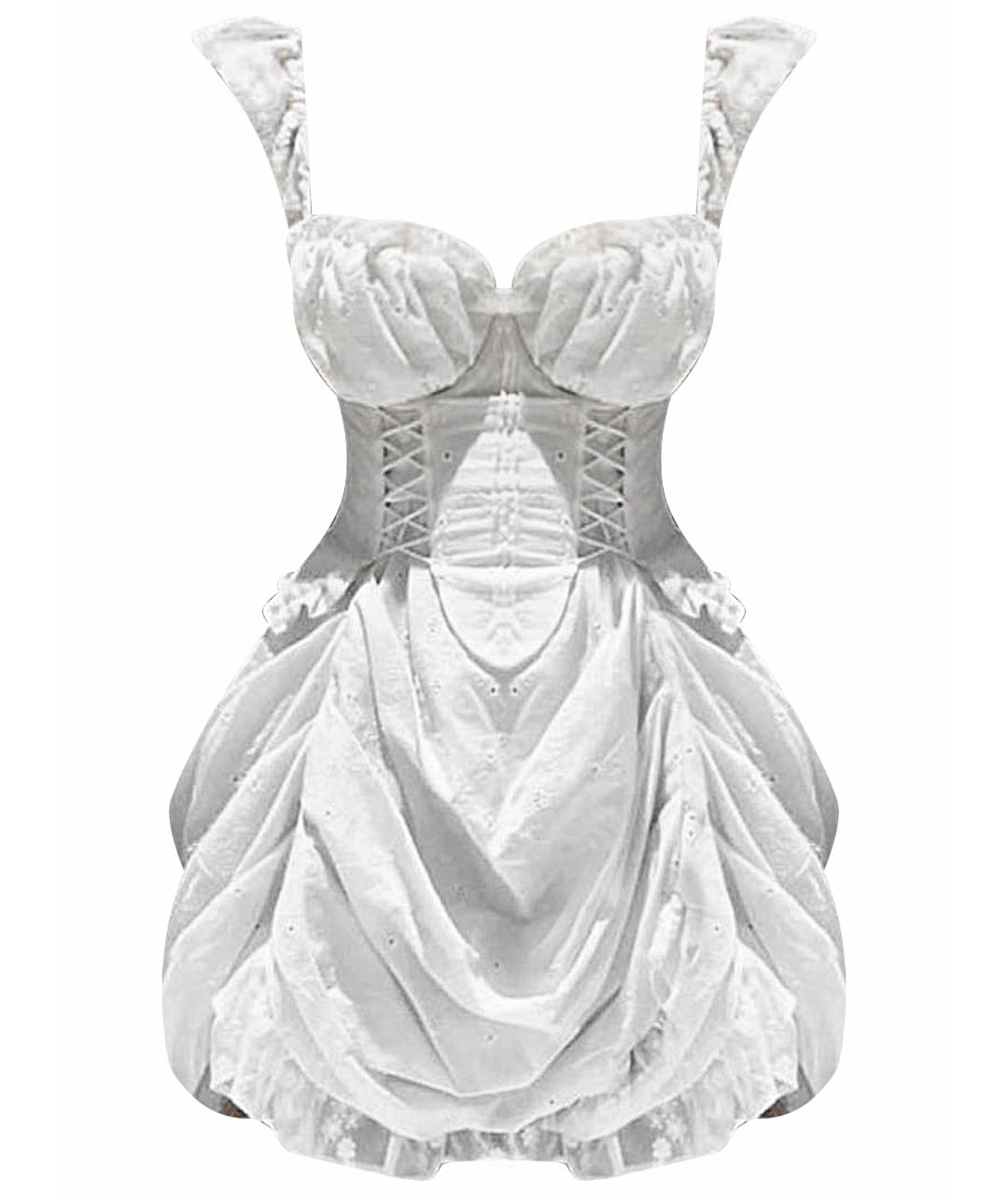 FOR LOVE AND LEMONS Бежевое вискозное коктейльное платье, фото 1