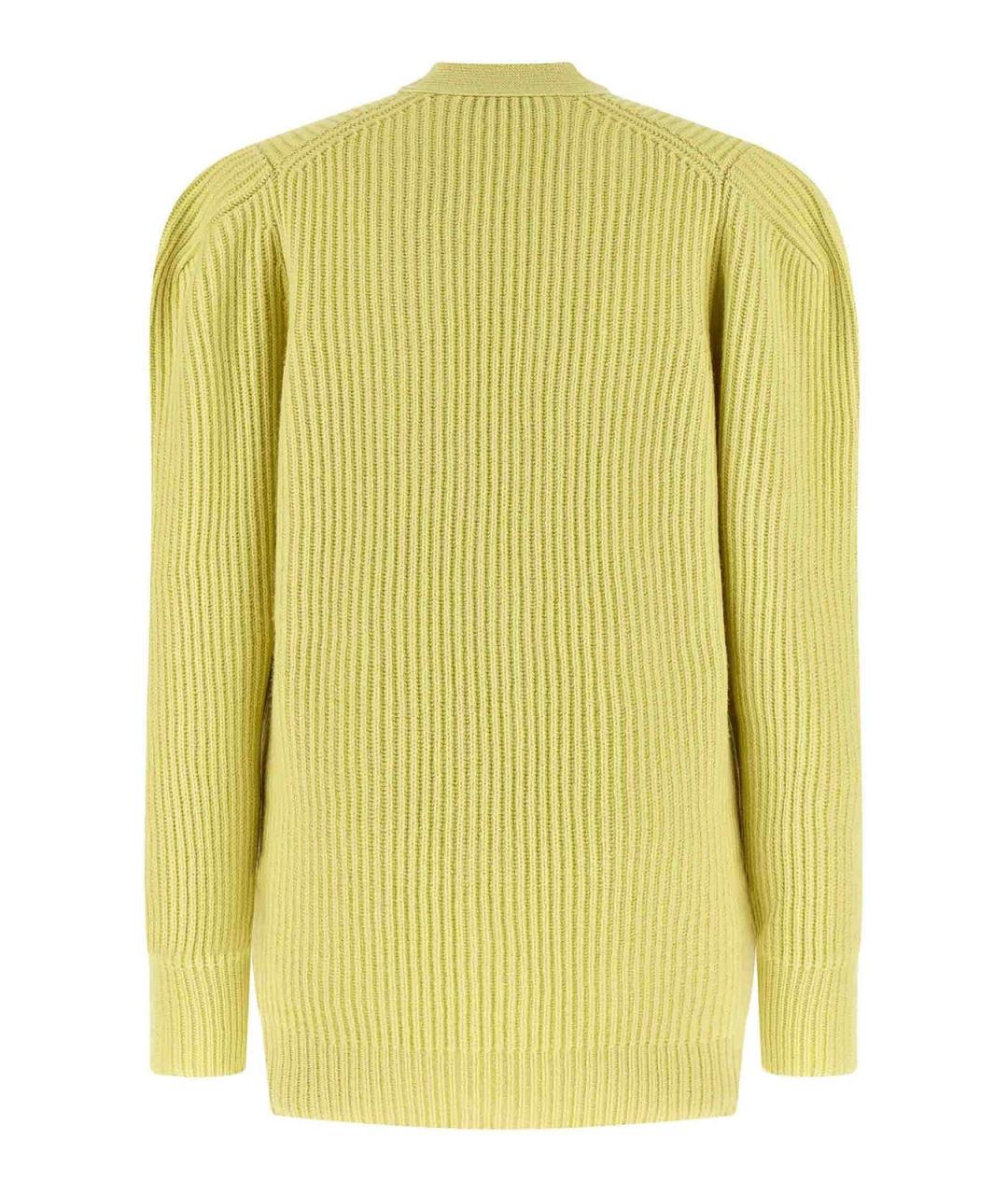 STELLA MCCARTNEY Желтый шерстяной кардиган, фото 2