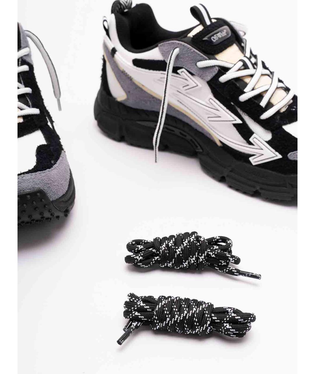 OFF-WHITE Мульти кожаные низкие кроссовки / кеды, фото 5