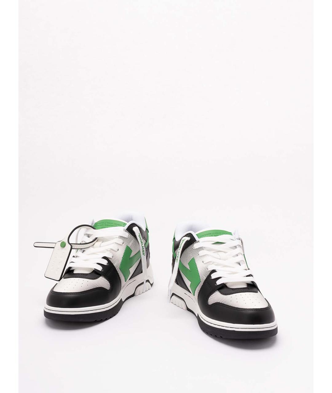 OFF-WHITE Мульти кожаные низкие кроссовки / кеды, фото 2