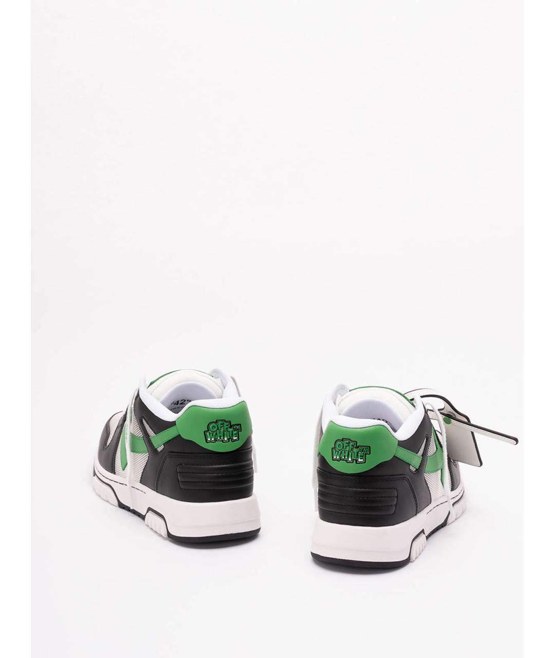 OFF-WHITE Мульти кожаные низкие кроссовки / кеды, фото 3