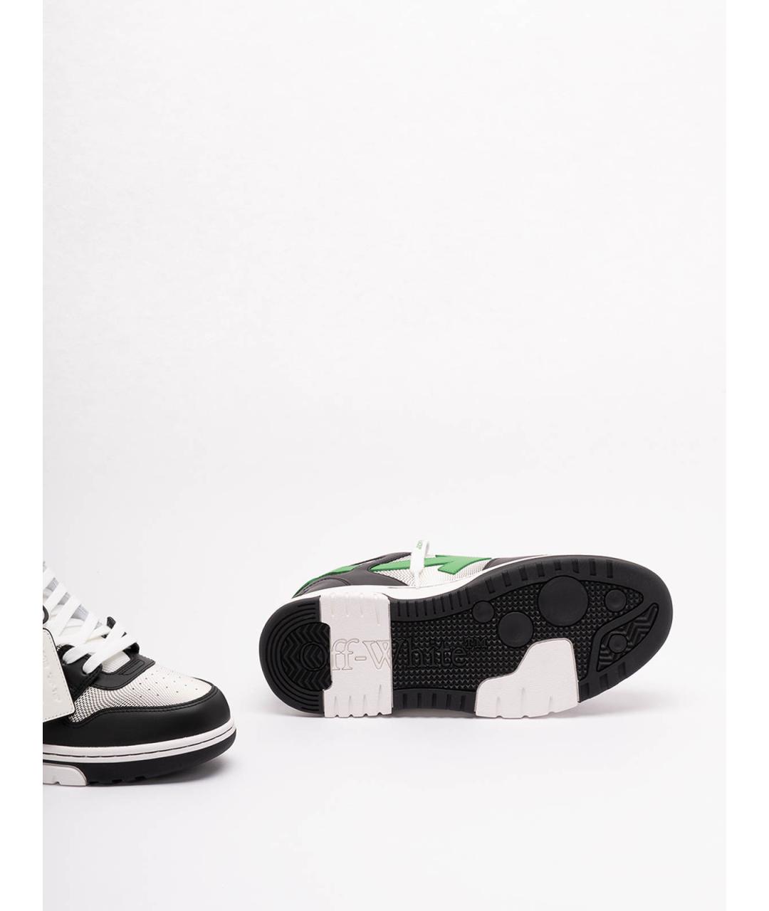 OFF-WHITE Мульти кожаные низкие кроссовки / кеды, фото 4