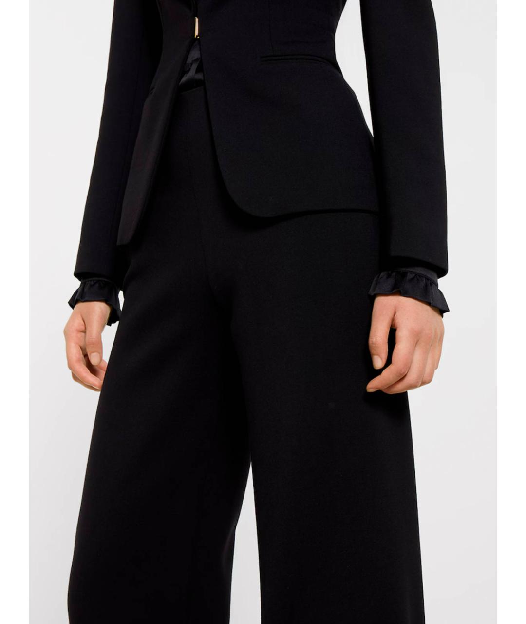 GUCCI Черные шерстяные брюки широкие, фото 3