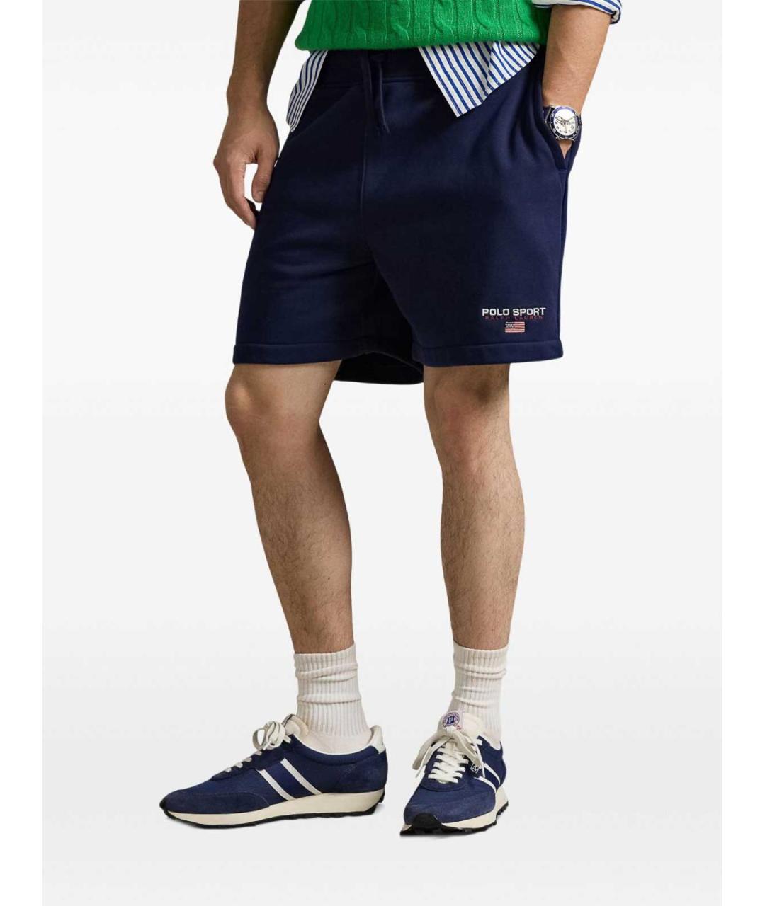 POLO RALPH LAUREN Синие хлопковые шорты, фото 3