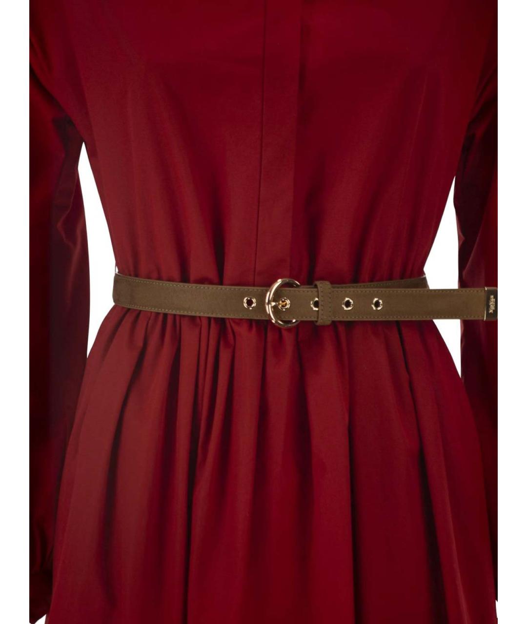MAX MARA Красное повседневное платье, фото 4