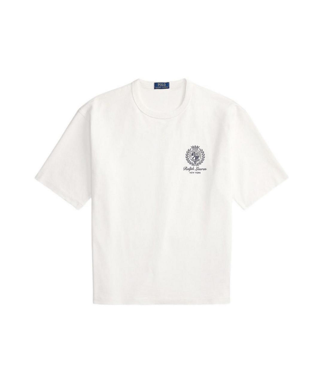 POLO RALPH LAUREN Белая хлопковая футболка, фото 1