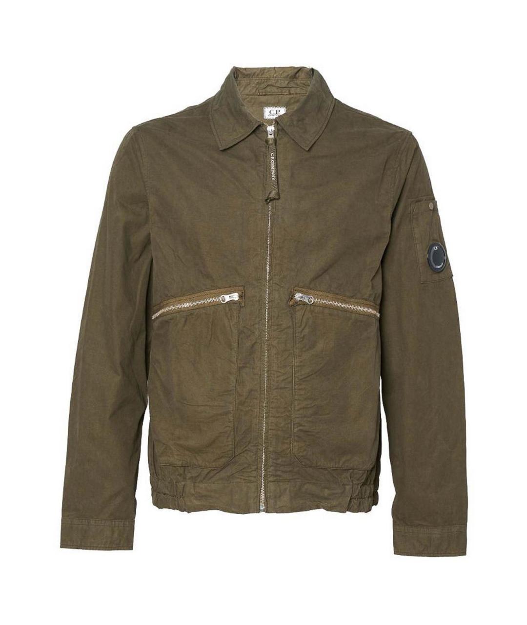 CP COMPANY Зеленая хлопковая куртка, фото 1