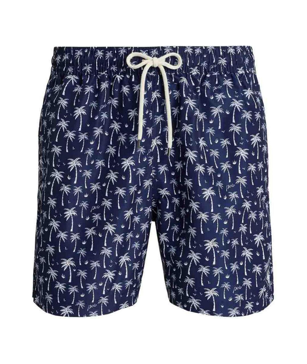 POLO RALPH LAUREN Синие полиэстеровые шорты, фото 1