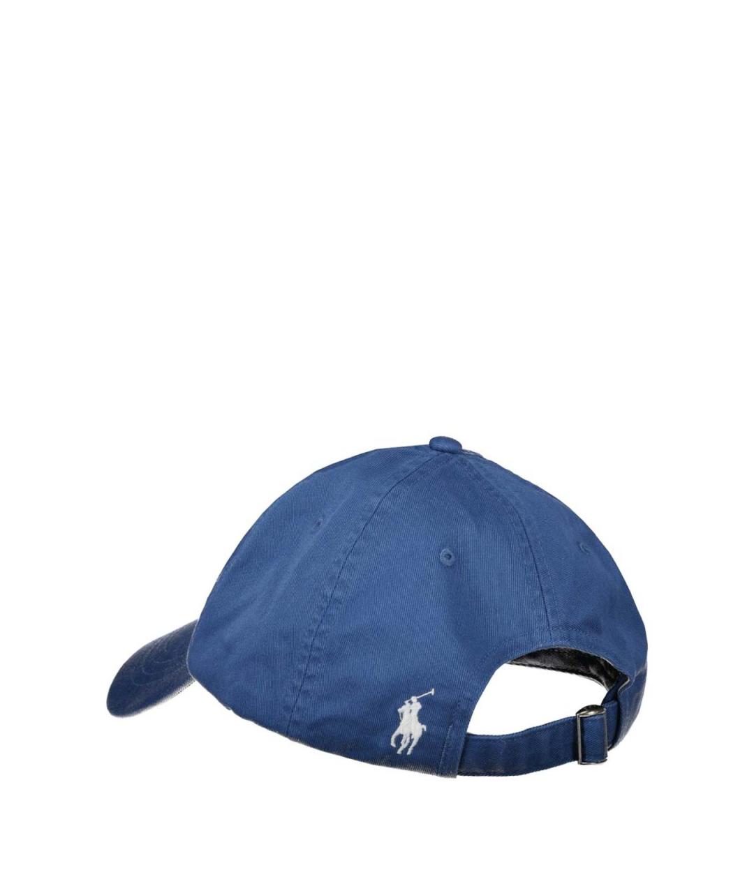 POLO RALPH LAUREN Синяя хлопковая кепка/бейсболка, фото 2