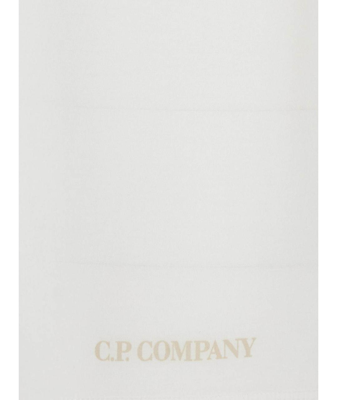 CP COMPANY Белая хлопковая футболка, фото 3