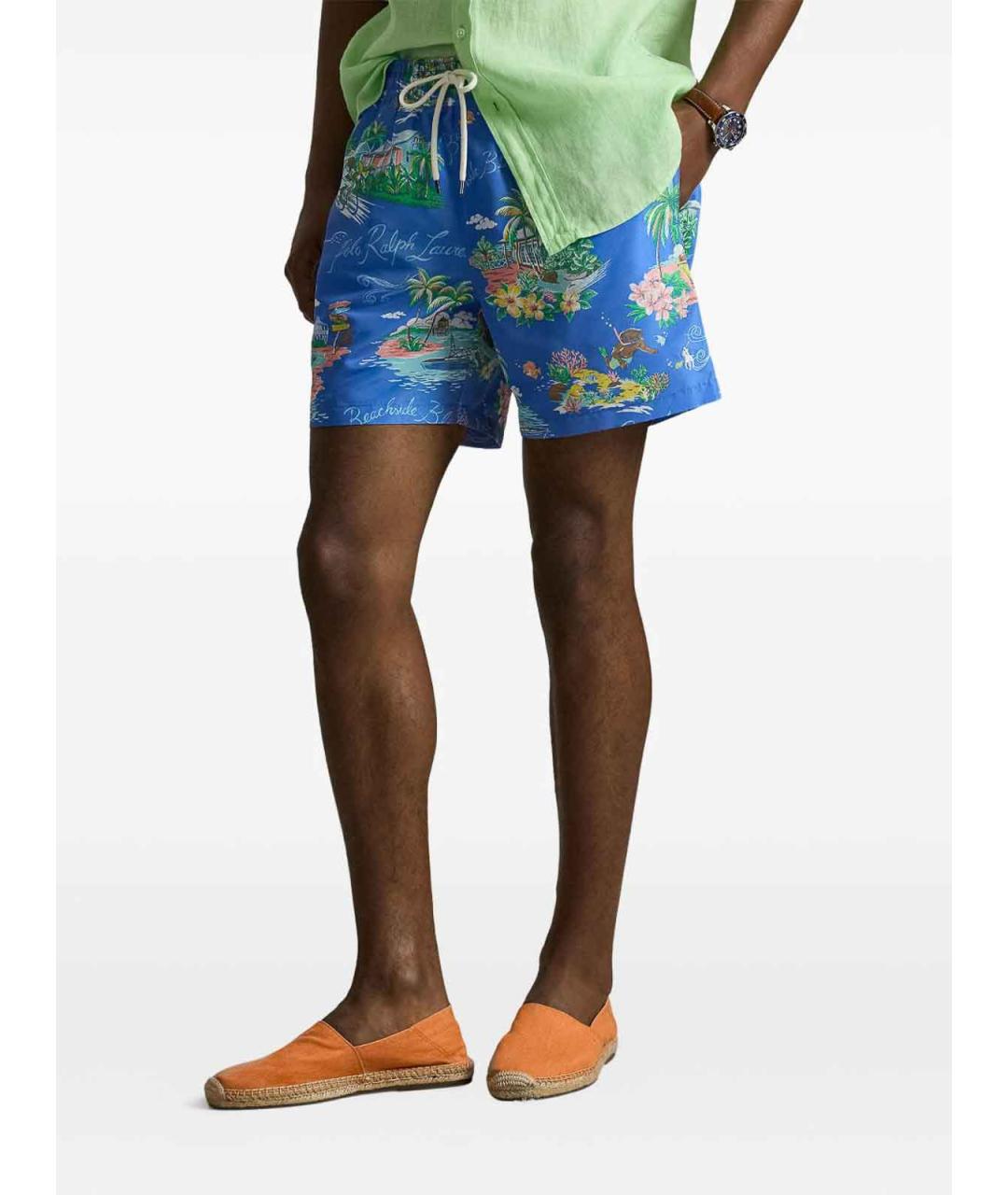 POLO RALPH LAUREN Голубые шорты, фото 3