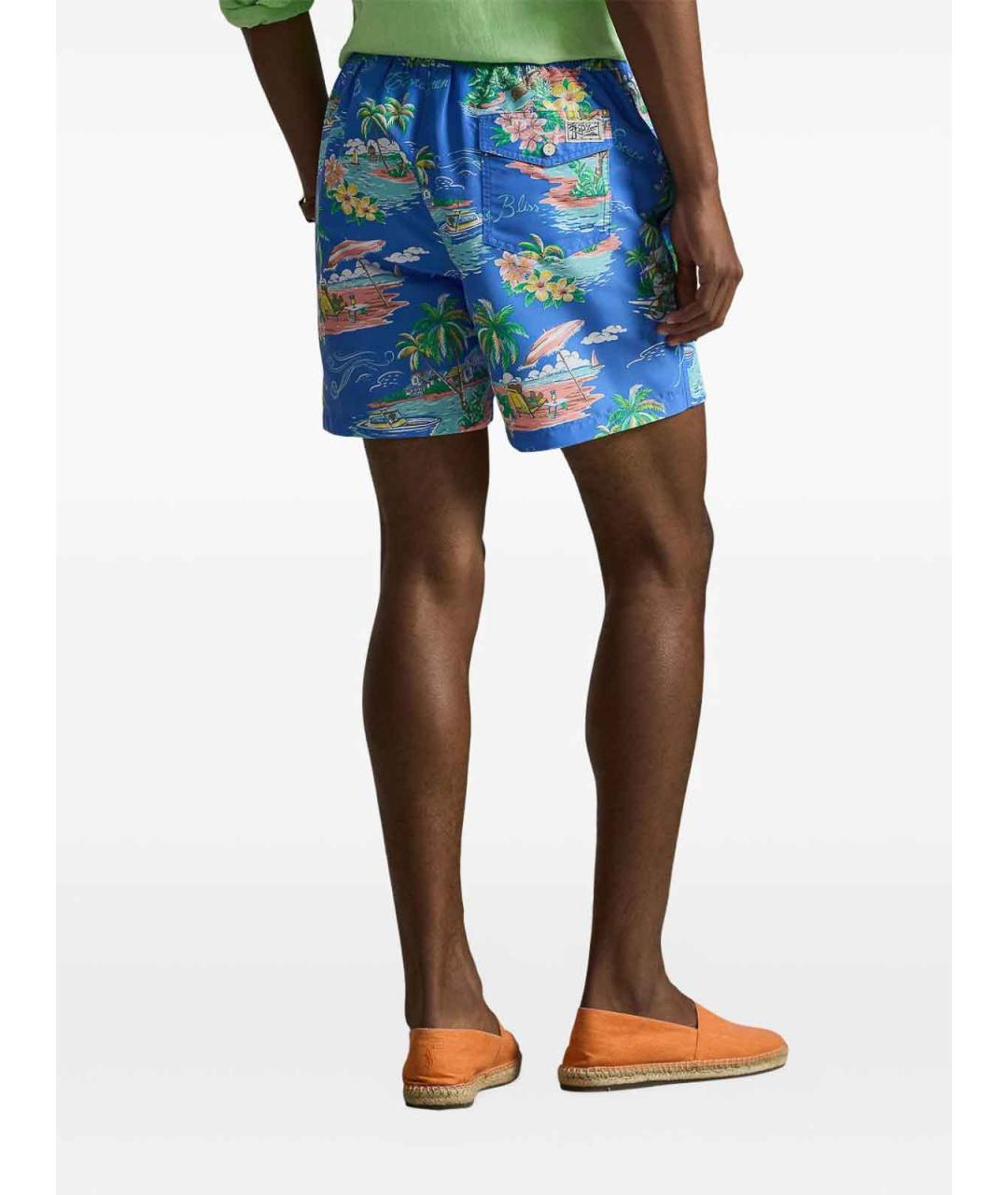 POLO RALPH LAUREN Голубые шорты, фото 4