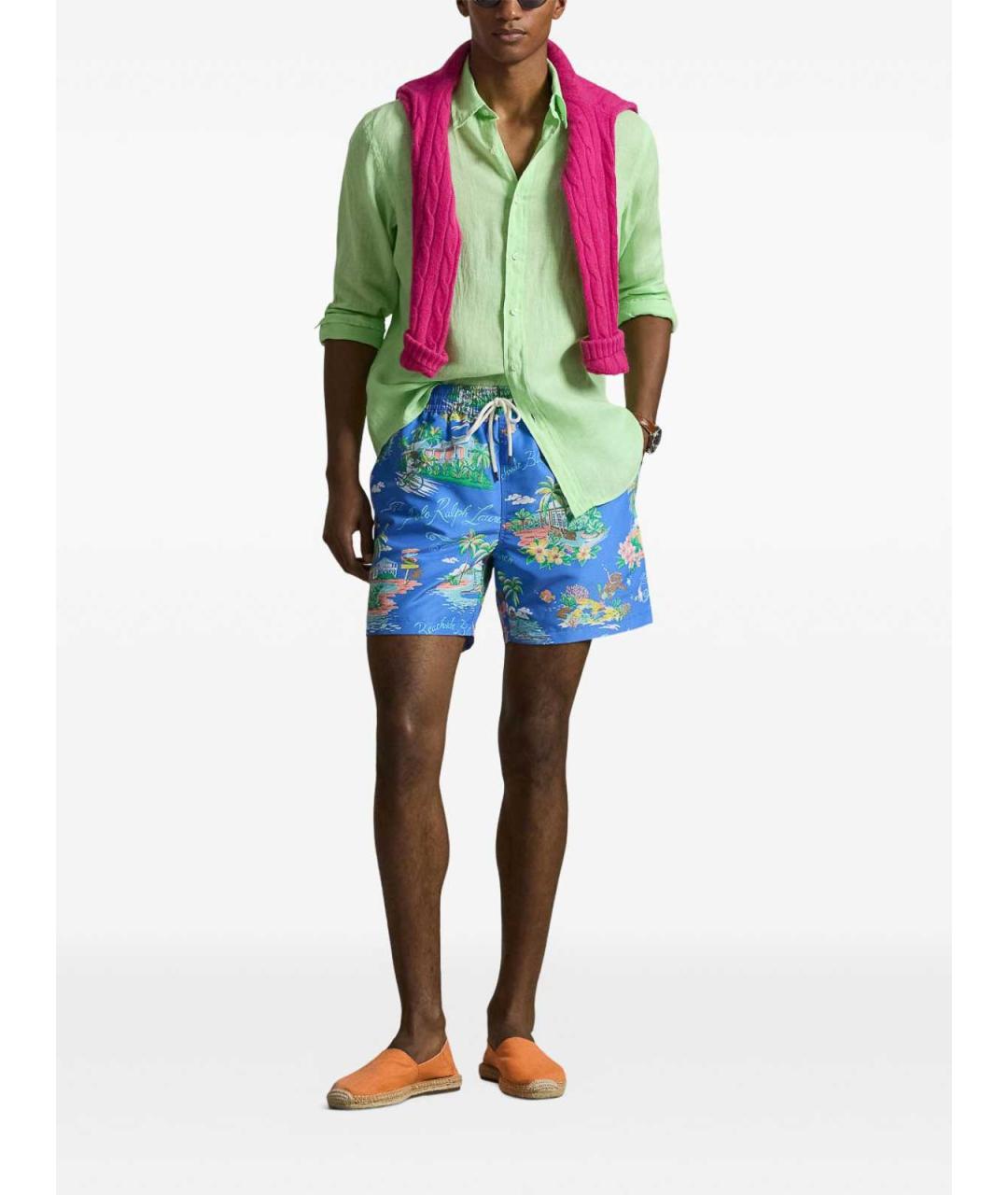 POLO RALPH LAUREN Голубые шорты, фото 2