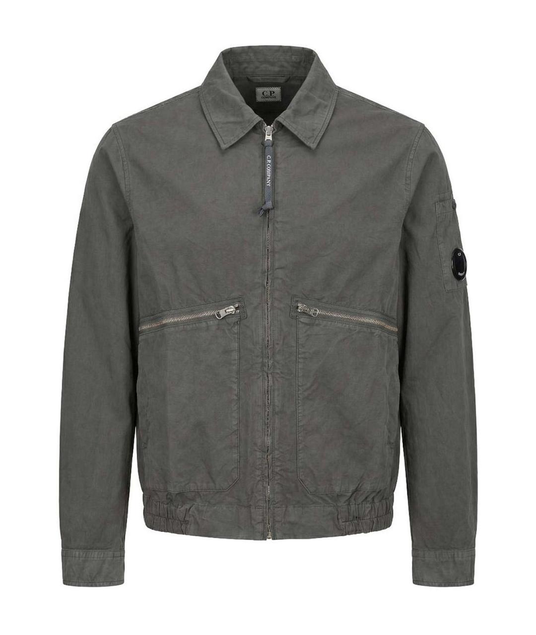 CP COMPANY Серая хлопковая куртка, фото 1
