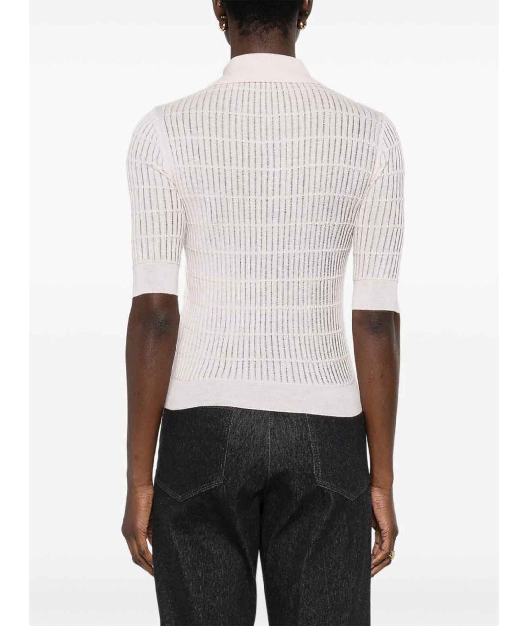 MAX MARA Розовая шерстяная футболка, фото 3