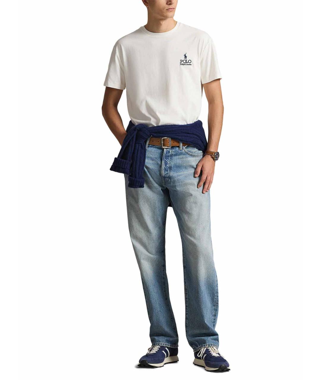 POLO RALPH LAUREN Белая хлопковая футболка, фото 2