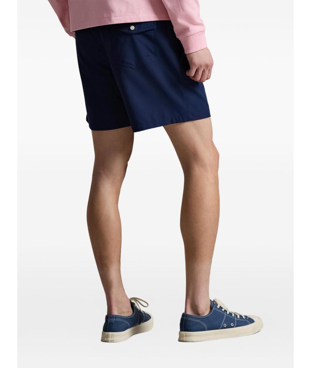 POLO RALPH LAUREN Синие полиэстеровые шорты, фото 4