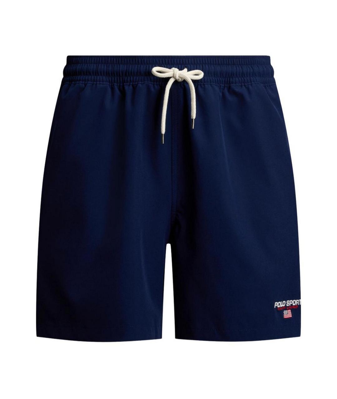 POLO RALPH LAUREN Синие полиэстеровые шорты, фото 1