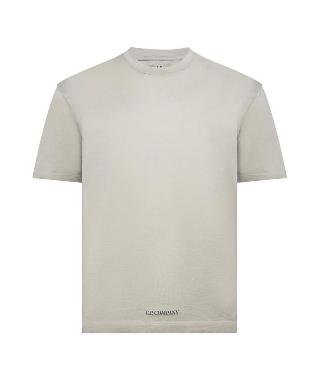 CP COMPANY Серая хлопковая футболка, фото 1