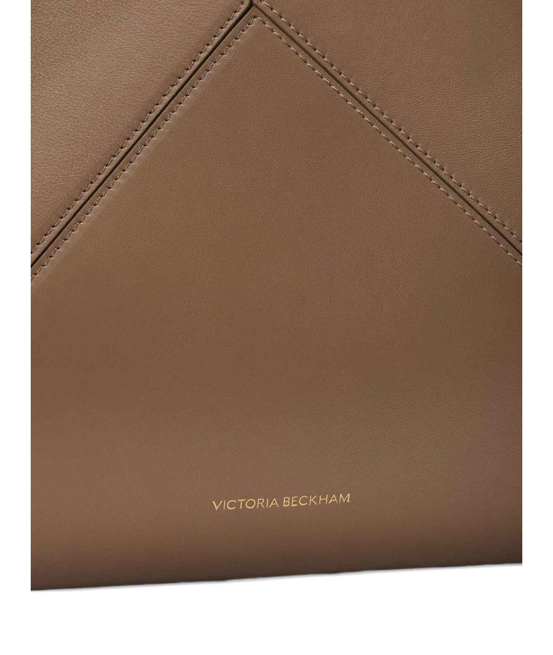 VICTORIA BECKHAM Бежевая кожаная сумка тоут, фото 6