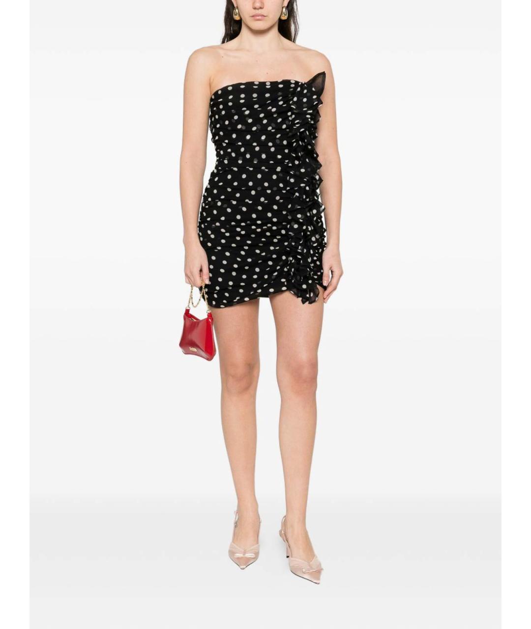 NINA RICCI Черное шелковое вечернее платье, фото 2