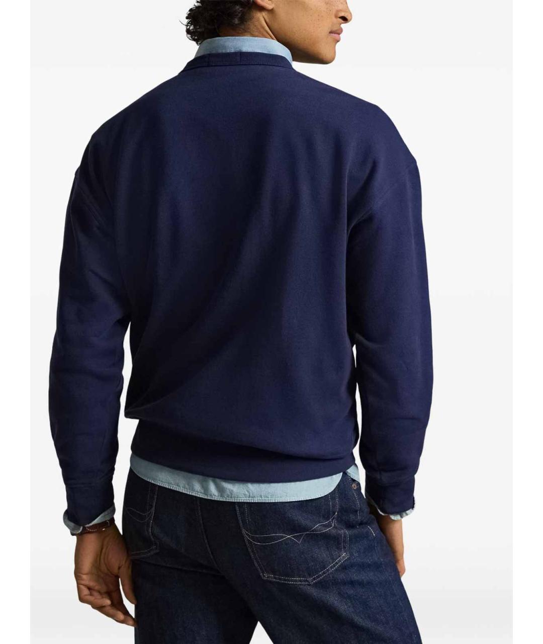 POLO RALPH LAUREN Синий полиэстеровый джемпер / свитер, фото 3