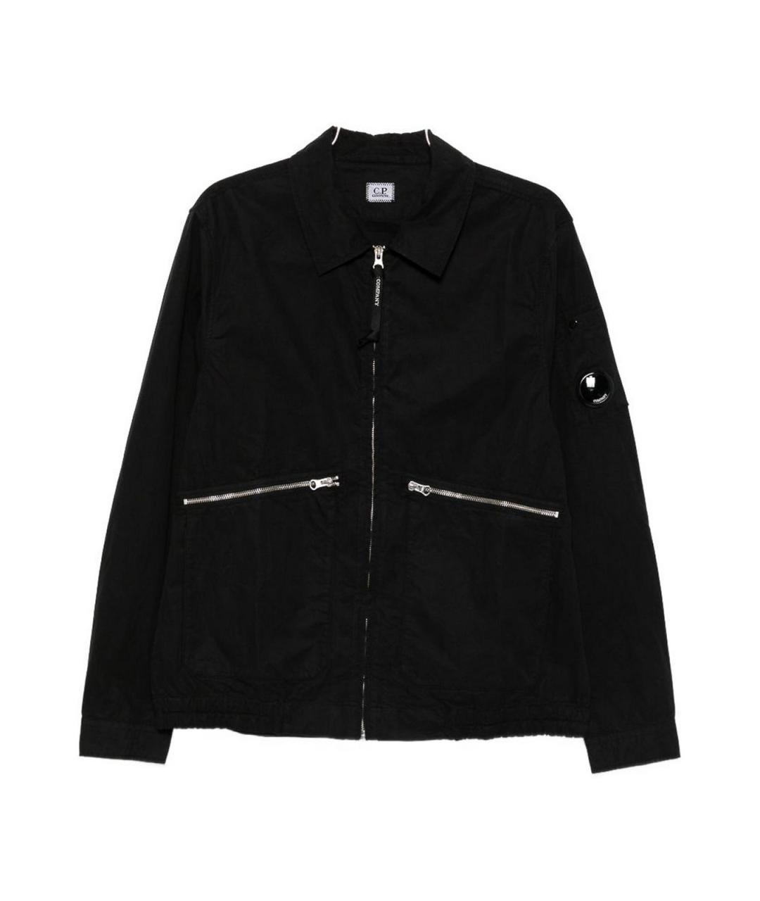 CP COMPANY Черная хлопковая куртка, фото 1